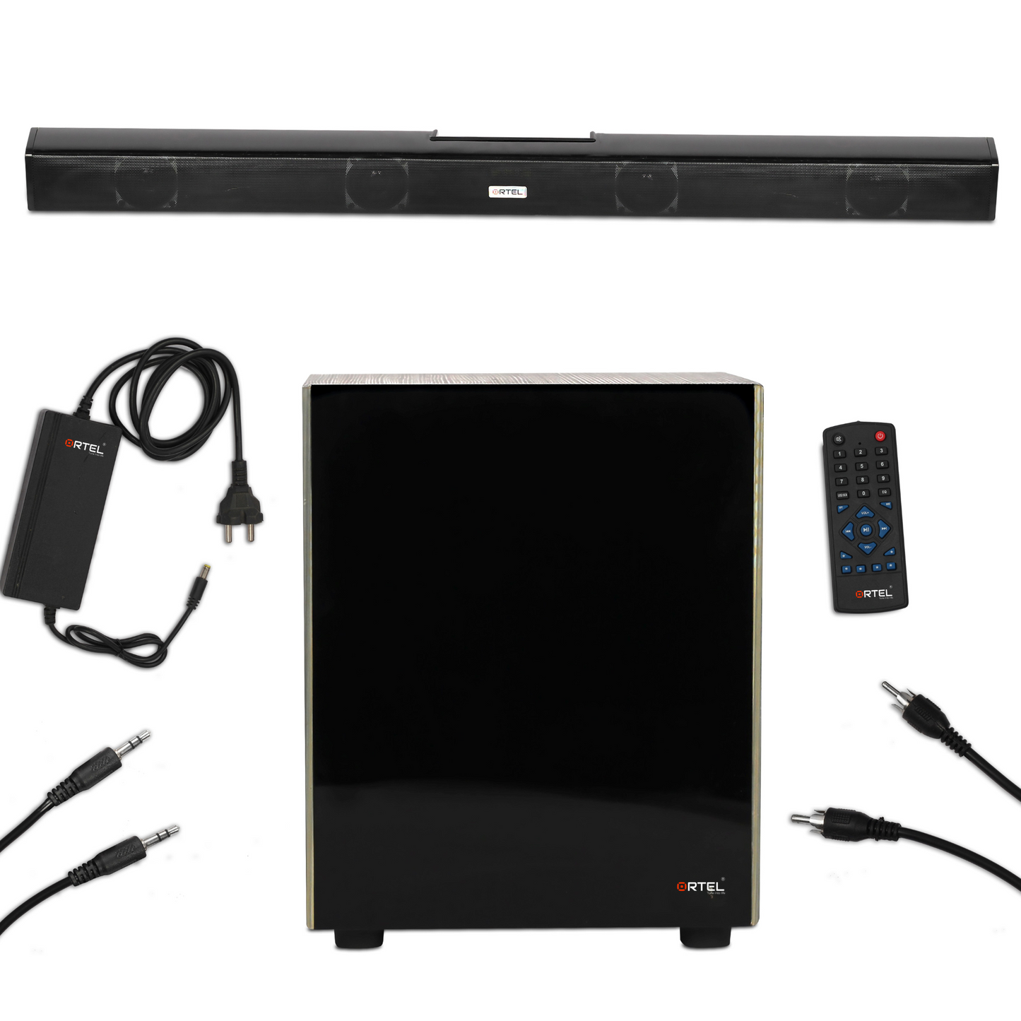 Ortel CineBar 100 – 100W 4.1 Channel Bluetooth Home Theatre System with Subwoofer | HDMI ARC, Optical, USB & AUX
