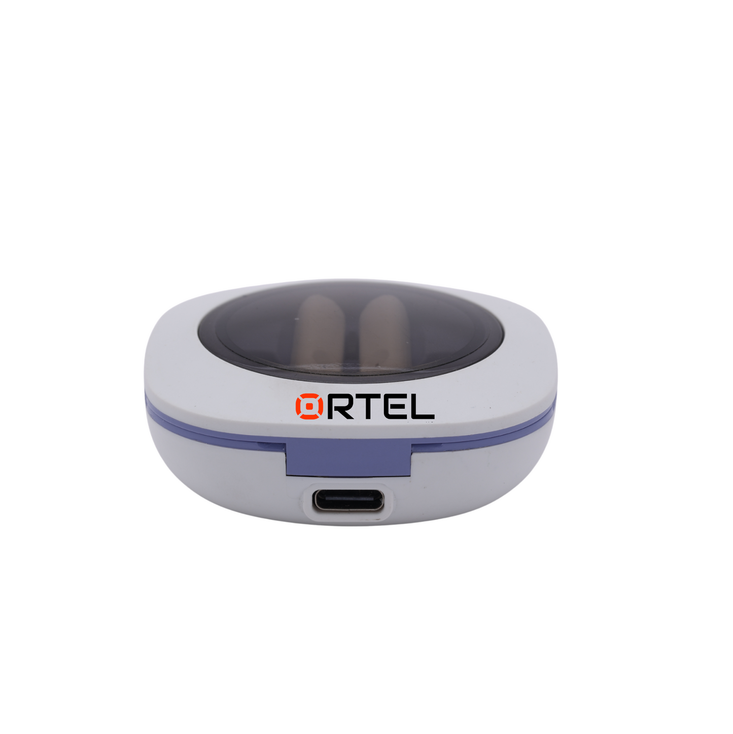 Ortel Vibe 1 Buds – Wireless Bluetooth Earbuds with Active Noise Cancellation, White & Blue, Charging Case & Data Cable Included, in-Ear Headphones with Mic, Deep Bass & Long Battery Life