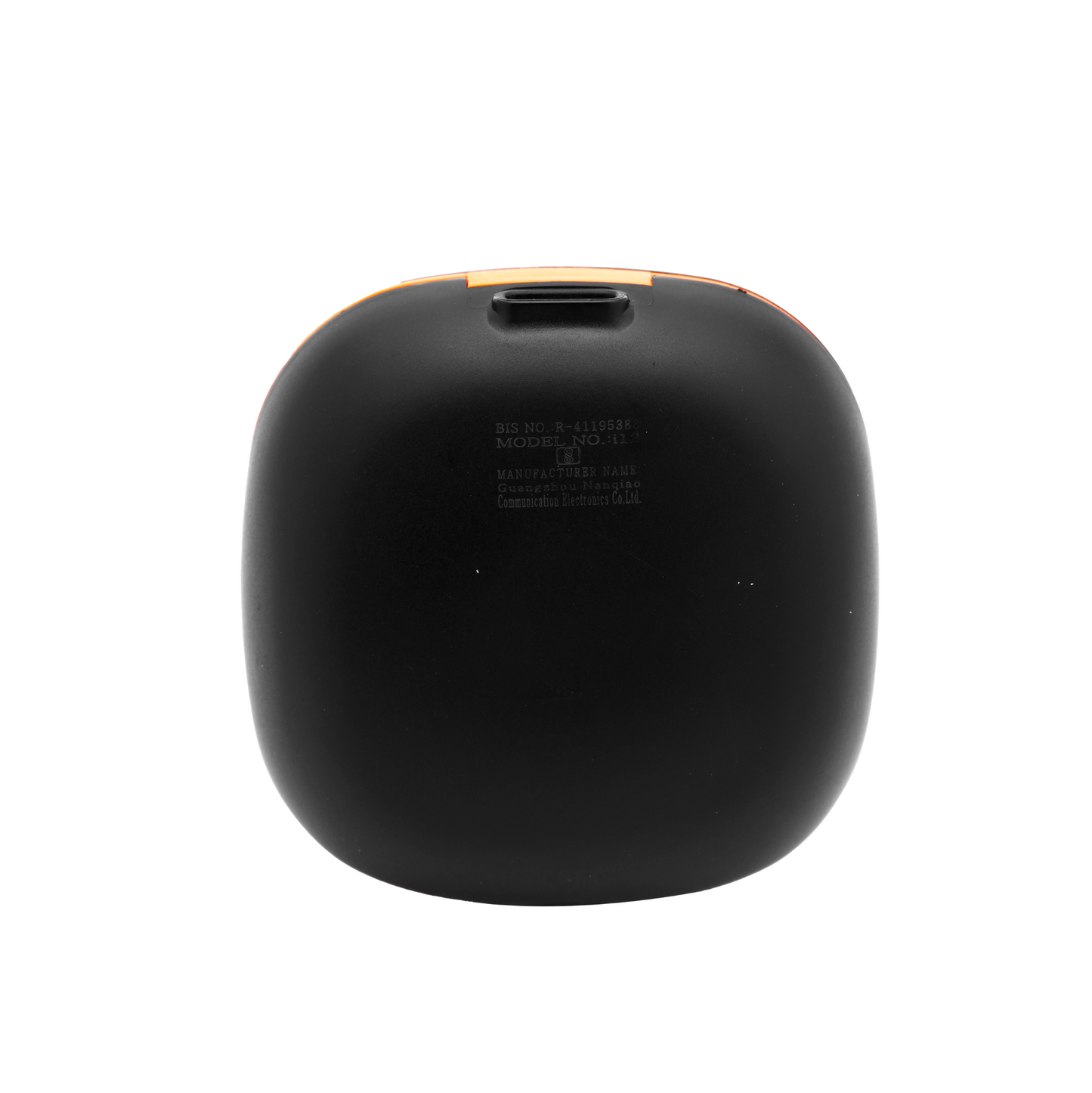 Ortel Vibe 1 Buds – Wireless Bluetooth Earbuds with Active Noise Cancellation, Black & Orange , Charging Case & Data Cable Included, in-Ear Headphones with Mic, Deep Bass & Long Battery Life