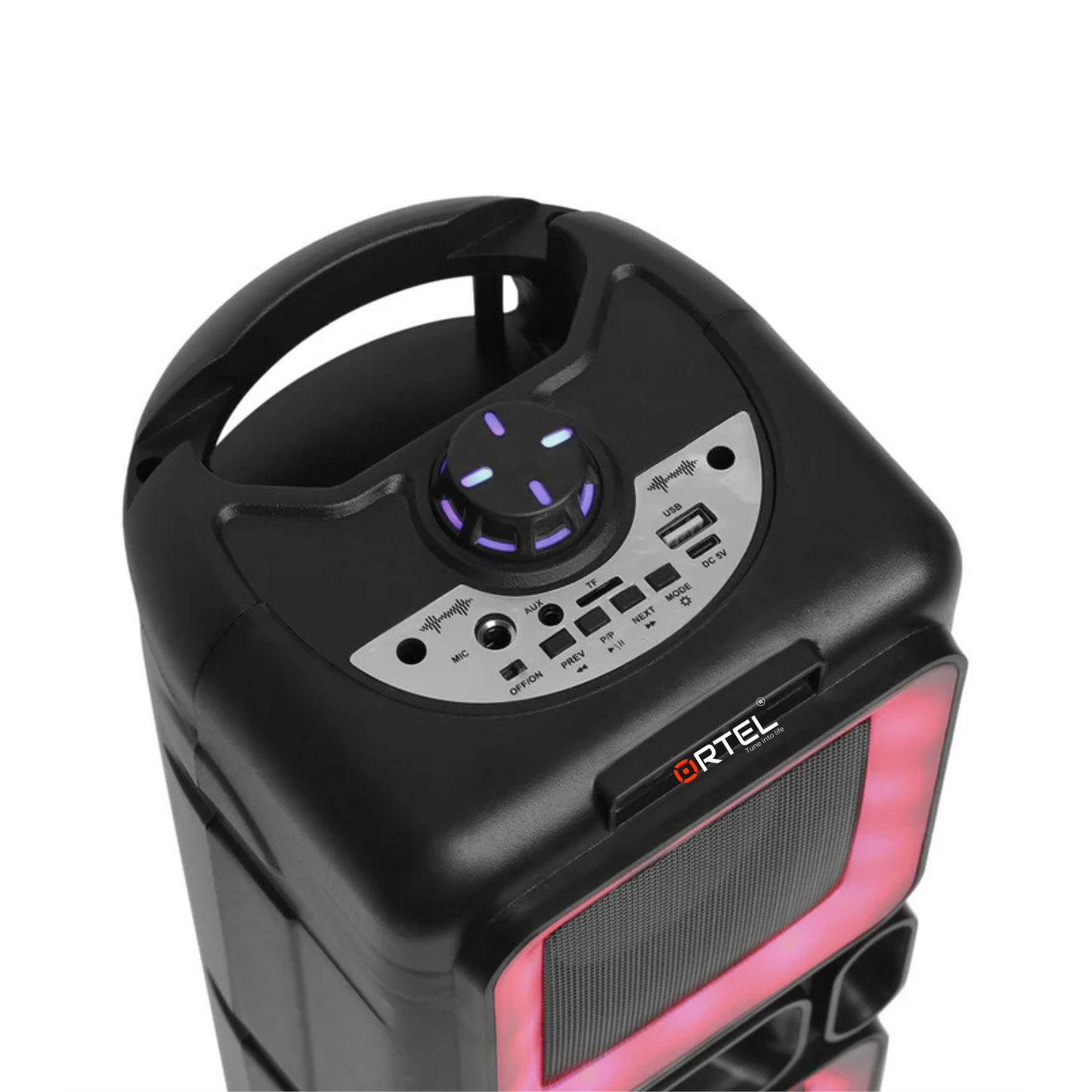 ROCKSTAR by Ortel – 30W Party Speaker | 3600mAh Battery | 12 Hrs Playtime | Dual 2” Full-Range Drivers | Bluetooth v6.0